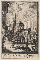 TvB G 4805
<br/>
Martyrium Simon ("Kleine Apostelserie")
<br/>
<em>Callot, Jacques (1592 - 1635)</em>